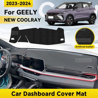 Dashboard Cover Mat Protective Pad For GEELY NEW COOLRAY 2023 2024 Car Accessories Dash Board Sunshade Anti-UV Carpet_autovado.com