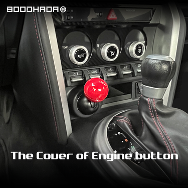 【】Liquid Cat X BOODHADA Full Metal Ball Lever Car One-Key Start Button Rocker Cover_autovado.com