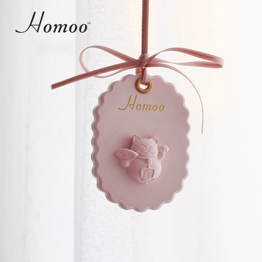 Homeo Wealth Cat Expanding Fragrance Stone Car Rearview Mirror Good Luck Jewelry Indoor Wardrobe Hanger Creative_autovado.com