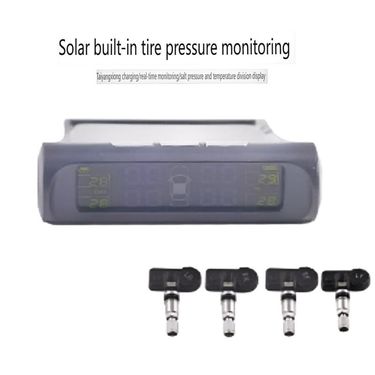 Solar-Powered Wireless TPMS With Color LCD Screen - Real-Time Tire Pressure Monitoring System With Audible Alerts For Cars/SUVs_autovado.com