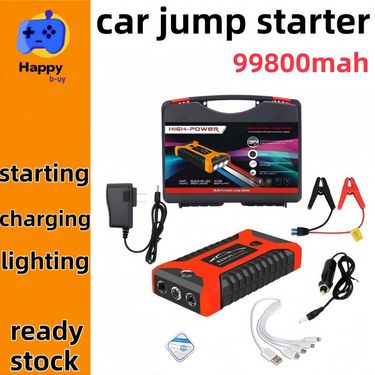 Portable For Cars And Motorcycles Heavy Duty 12V Tire Inflator With Air Compressor Car Battery 4 In 1 Super Capacitor_autovado.com