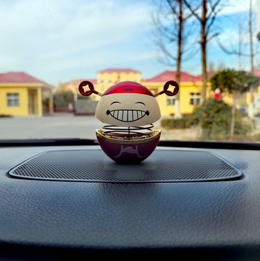 Happy God Of Wealth Dopamine Car Decompression Small Bell Ceer Console Desktop Creative Decoration Shaking Head_autovado.com