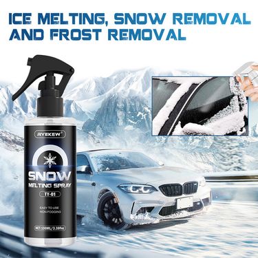 Ryekew Car Windshield Quick Snow And Melting Defrosting Agent Freezer Refrigerator Ice Removal_autovado.com