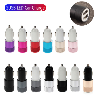 Small Steel Cannon Metal Dual USB Aluminum Alloy Charging 2.1A Tablet Smartphone Car Charger_autovado.com