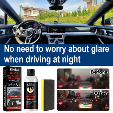 Rayhong Glass Hard Spot Remover Car Glass, Glass Cleaning Decontamination Scratch Repair Polishing Cream_autovado.com
