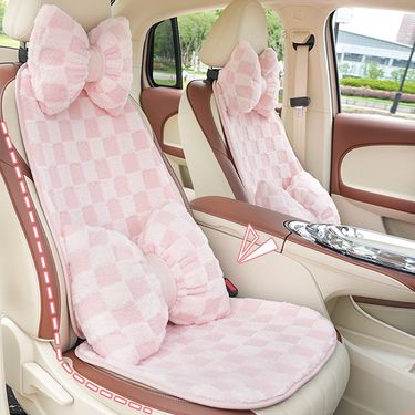New car seat cushion simple beauty personality car warm non-slip seat cover winter plush decoration car seat cushion_autovado.com