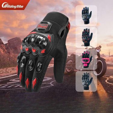 Motorcycle Riding For Men And Women, Anti Fall Electric Road Motorcycle Full Finger Touch Screen, Four Season 3D Gloves_autovado.com