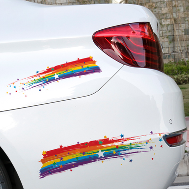 Electric Motorcycle Personalized Star Color Body Scratch Decorative Cover Car Sticker_autovado.com