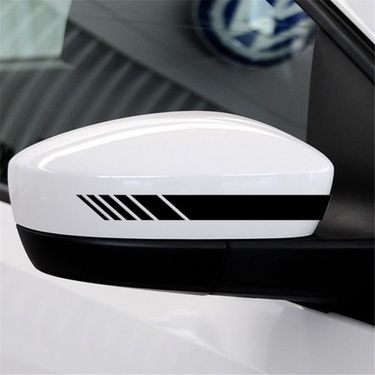 Stripe Line Reflective Rearview Mirror Scratch Cover Car Sticker_autovado.com