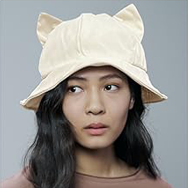 Hot Sale Women Cute Cat Ears Bucket Hat Summer Spring UV Protect Sunshade Foldable Fisherman Panama Y2K Hip-Hop Street Caps Girls_autovado.com