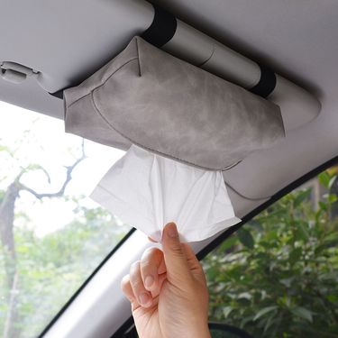Hanging Creative Sun Visor Tissue Box Interior Decoration Complete Car Tool Factory_autovado.com