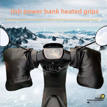 Winter Motorcycle Electric Battery Bike Throttle Gloves Warm Cold-Proof Windproof Anti-Freeze Handlebar Covers_autovado.com