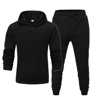 Men's Clothing men's casual sports fitness solid color sweatshirt suit hooded sweatshirt_autovado.com