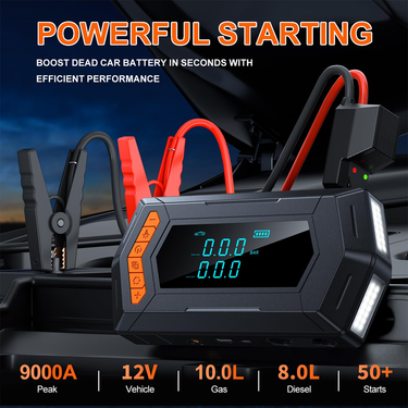 BSMOOM Auto Emergency Supply Blower, Car Starter With Air Compressor, 150 PSI Tire Pump, Power Bank_autovado.com