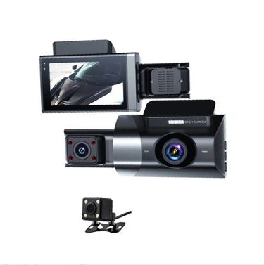 Driving recorder HD 1080P with WiFi with display three-recording three-lens car front car rear reversing image_autovado.com