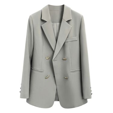Women's Coat Long Sleeve Blazers Elegant Solid Color_autovado.com