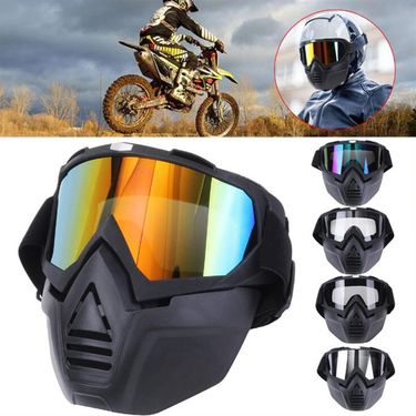 New motorcycle helmet mask Retro motorcycle mask Multi-function goggles_autovado.com