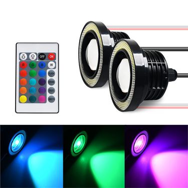 hot selling LED angel fog light RGB remote control front fog light 3.0/3.5 inch cob demon angel eye_autovado.com
