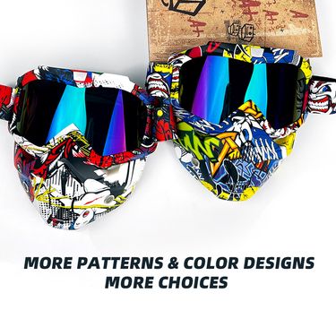 Detachable Motorcycle Snow Goggles With UV400 Protection – Windproof, Anti-Dust, Unisex Riding Mask – Multiple Lens Colors Available_autovado.com
