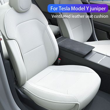 For Tesla Model Y 2025 Juniper Ventilation Leather Cover Cushion Breathability Comfortable Car Seat Interior Accessories_autovado.com