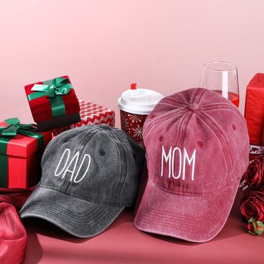 Unisex Washed cotton DAD MOM embroidered baseball cap vintage do old cap fashion couple Hip hop hat_autovado.com