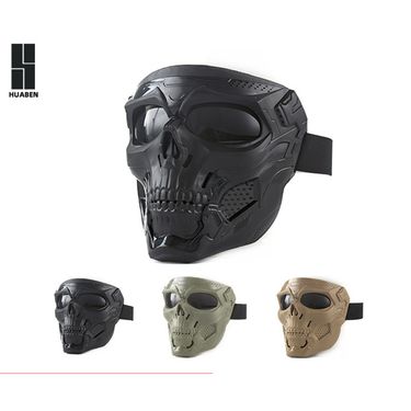 Military Fans Bulletproof Halloween Horror Prop Outdoor Cycling Helmet Windproof Skeleton Mask_autovado.com