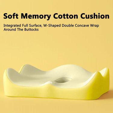 Car Soft Memory Foam Automobile Support Hollow Seat Cushion Slow Pressure Breathable Anti Slip Hip Pad_autovado.com