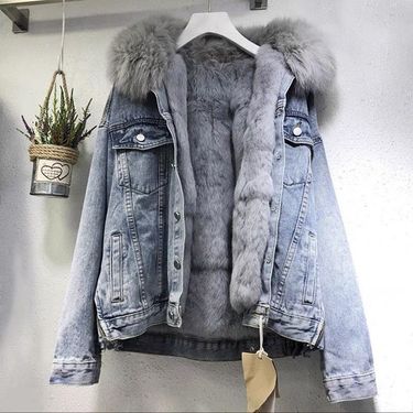 Women's all-in-one loose and fluffy padded jacket_autovado.com