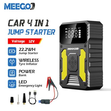 MeeGoo Jump Powerbank Jumper Car Start Air Pump Tire Inflator Emergency Starter Power_autovado.com