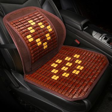 Bamboo car cushion summer small square mat cross-border export office seat cushion sofa bamboo waist support Factory Direct Supply_autovado.com