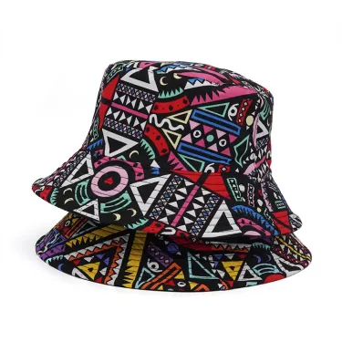 Hot Sale Boho Fisherman Vintage Print Panama Bucket Hat Women Men Reversible Bob Chapeau Femme Retro Hip Hop Cap Gorros_autovado.com