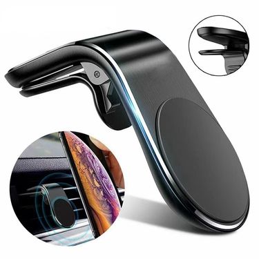 F3 Car Air Vent Phone Holder L Bracket Navigation Magnetic Suction_autovado.com