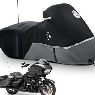 Dustproof Rainproof Waterproof Snowproof Motorcycle Cover Suitable For Harley Davidson Road King_autovado.com