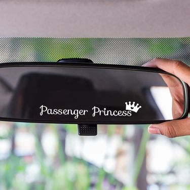 Passenger Princess car rearview mirror makeup mirror passenger princess creative stickers_autovado.com
