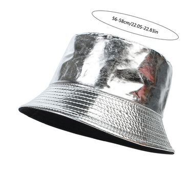 Hot Sale Fashion Shiny Hip-Hop Bucket for Women Men PU Leather Waterproof Panama Summer Fisherman Bob Sun Hat Fishing Cap_autovado.com