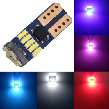 Fuzhongfu T10 4014 W5W LED Canbus Error Free Car Wedge License Plate LED Light Lamp Bulb_autovado.com