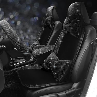 inlaid Black Diamond Goddess Single Piece Cool Net Red Four Seasons General Motors Seat Cushion_autovado.com