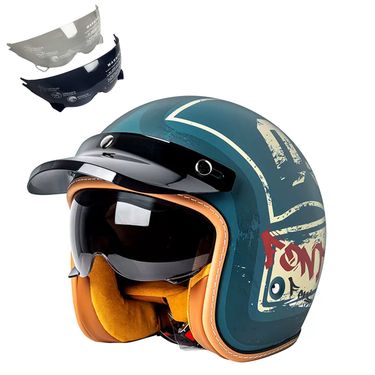 MT-5 3C Certification Vehicle Men's And Women's Half Helmets With Built-in Goggles Riding Helmet, Four Season Electric_autovado.com
