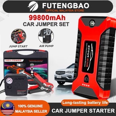 CAR POWER BANK SET FREE PUMP Multi-function Jump Starter With Tvrepump 99800mah Automotive Battery Portable Car Charger_autovado.com