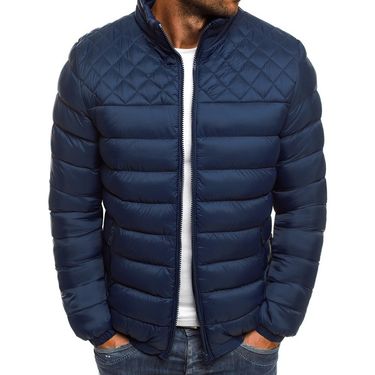 Men's Clothing new lightweight padded coat men's short youth plus size casual winter stand-up collar padded coat men_autovado.com