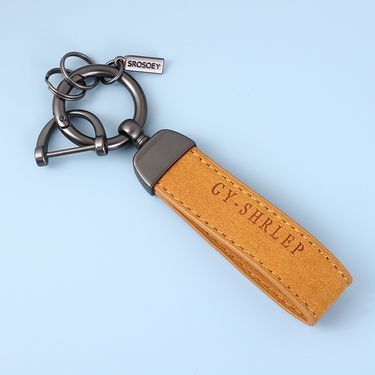 Suede Car Keychain Pendant Creative Personality Simple Key Chain Ring Men And Women Couple Lanyard Waist Hanging_autovado.com