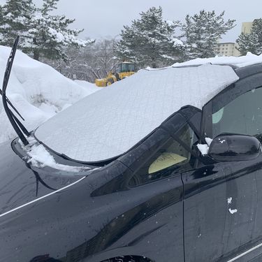 new car snow shield antifreeze outdoor cover cross border front windshield protective cover winter thickened snow shield_autovado.com