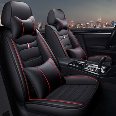 2021 new car seat cushion is suitable for overseas websites to send full leather seat cushion four seasons universal car cover wholesale_autovado.com