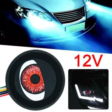 2 Sets Of 9th Electric Car, Devil's Eye Blink Logo, Can Be Installed USB On Any Model With A Hole_autovado.com