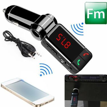 LCD Car Kit Bluetooth FM Transmitter MP3 Player 3.5mm Auxiliary USB Charger Hands-free_autovado.com