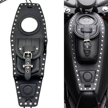 Motorcycle Fuel Tank Cm300/500 Jinjila 450 Universal Leather Waterproof Storage Bag_autovado.com