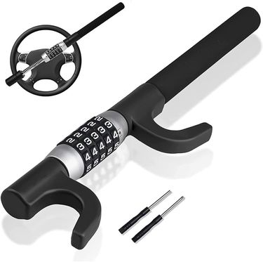 Steering Wheel Multifunctional U-Shaped Anti-Theft Password Lock For Car Use_autovado.com