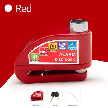 Lock Disc Brake Alarm Aluminum Alloy Security Anti-Theft Motorcycle Bicycle Accessories_autovado.com