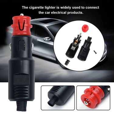 12V24V Welding Free Car European Cigarette Lighter Plug Car Charger Head_autovado.com