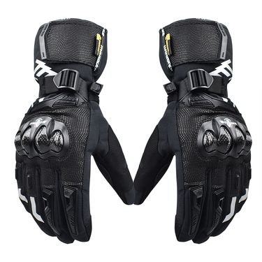 MADBIKE Winter Motorcycle Touchscreen Waterproof Drop-proof Warm Riding Off-road Thickened Long Carbon Fiber Gloves_autovado.com